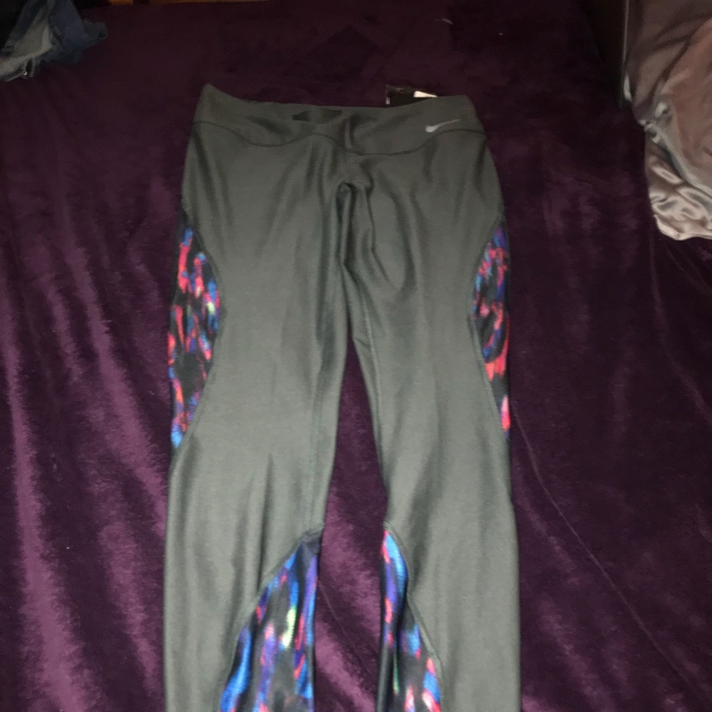Nike full length Dri-Fit running pants.